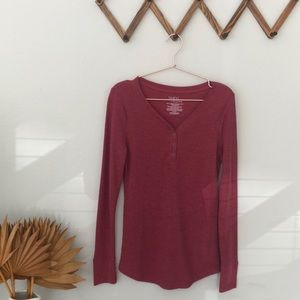 Pink long sleeve flannel